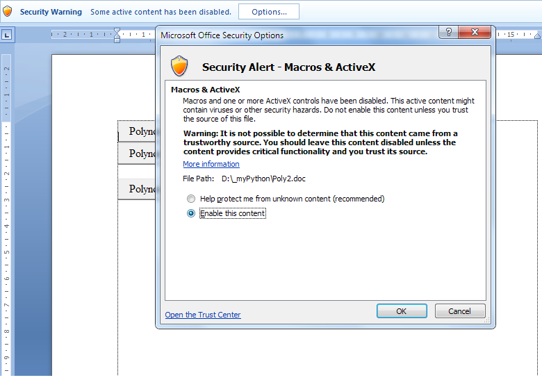 The Security Alert
